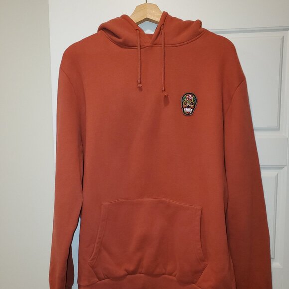 SUSPICIOUS ANTWERP THE CLASSIC HOODIE - BRICK RED Size LG - Picture 3 of 5